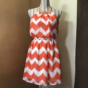 As U Wish Chevron Dress